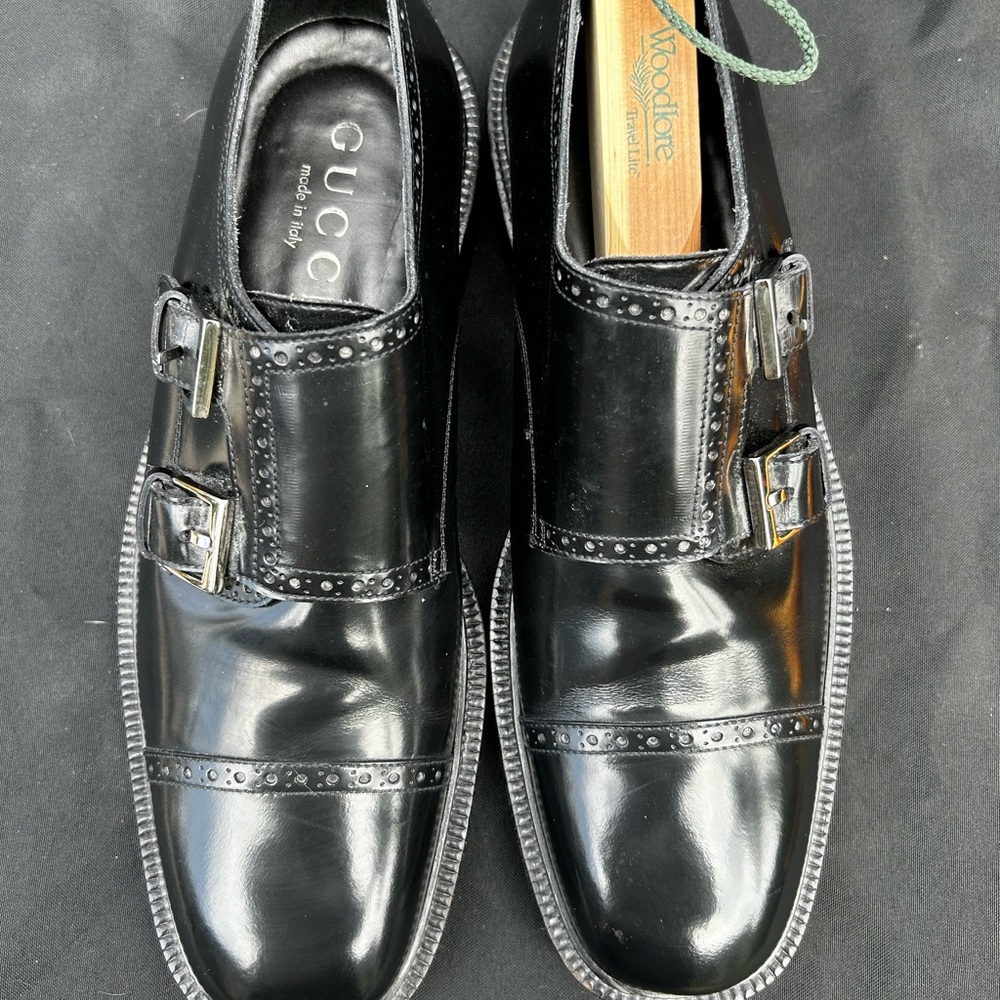 Gucci Men's Black Leather Shoes